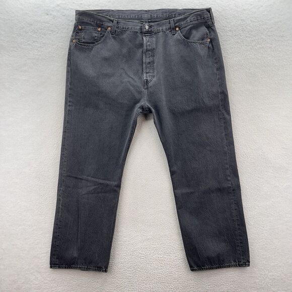 Levi's Other - Levi's 501 Original Straight Leg  Jeans Men 52x32 Black American Preppy Denim